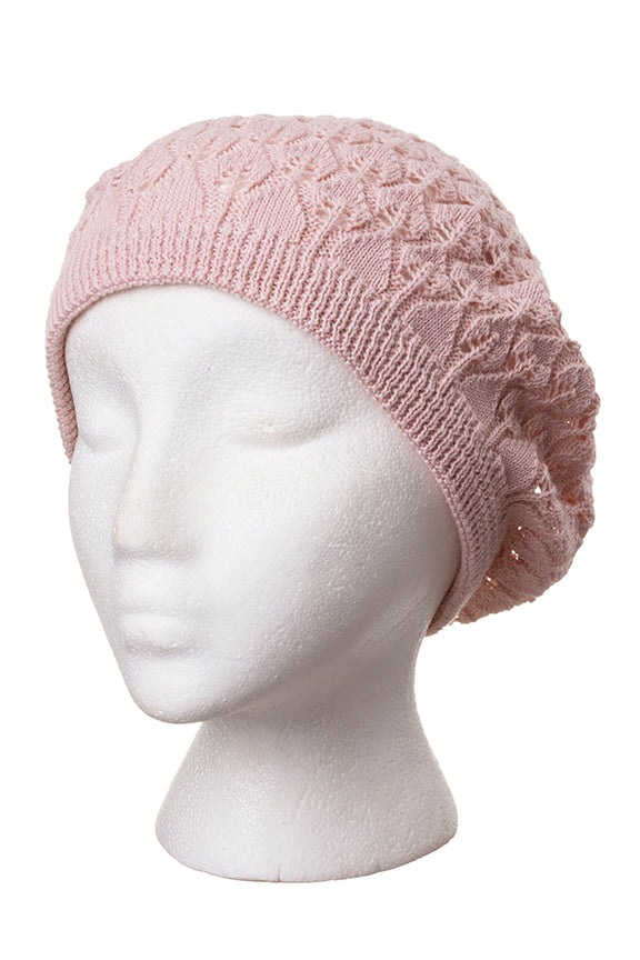 Pointelle Slouch Beret